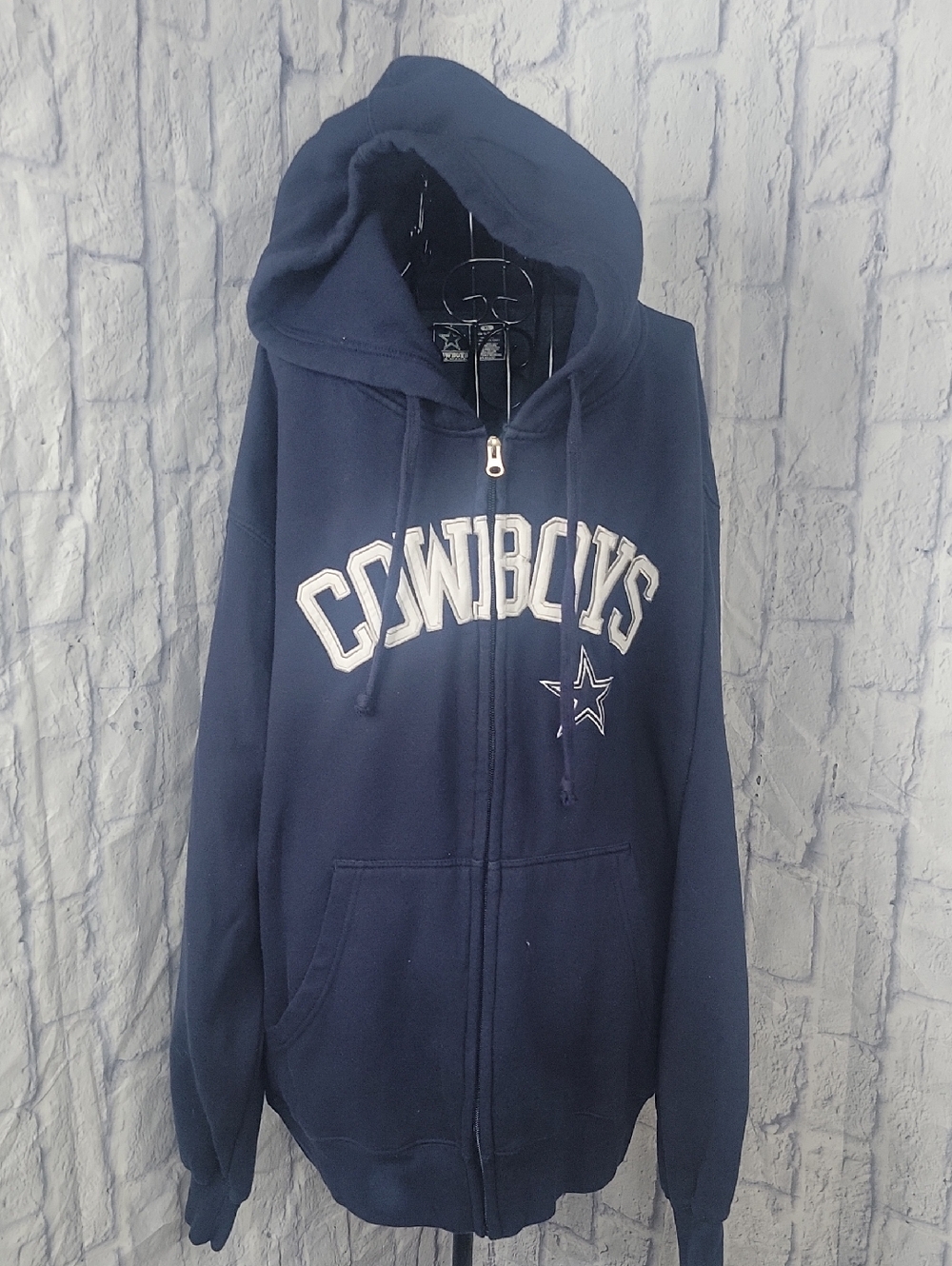 Dallas Cowboys Team Apparel Hoodie SS Zip Up NFL XL